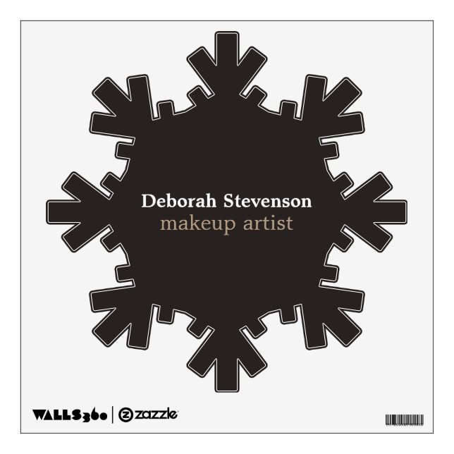 Unique Modern Mnimalist Grey Custom Wall Decal (Front)