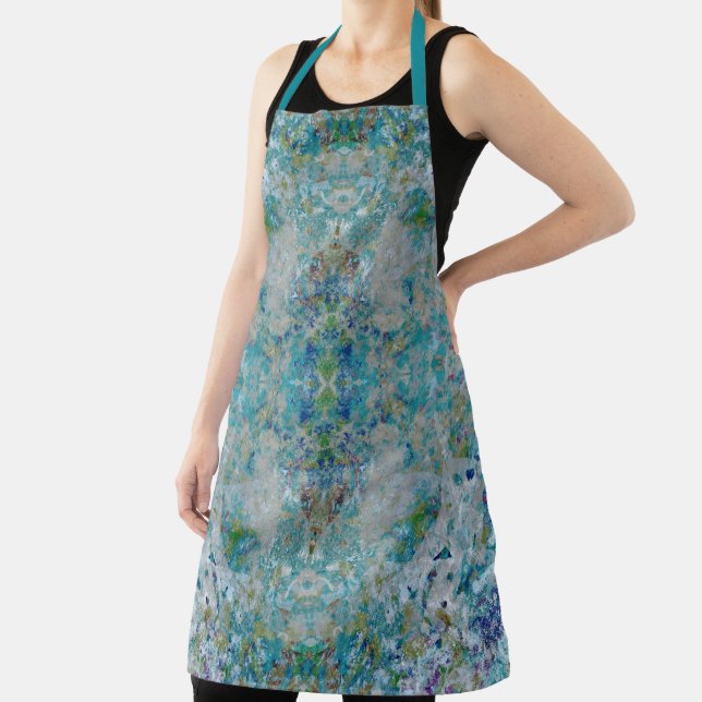 Unique Modern One Of A Kind Abstract Art Design Apron (Insitu)