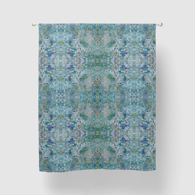 Unique Modern One Of A Kind Abstract Art Design Blackout Curtains (Front)