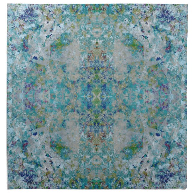 Unique Modern One Of A Kind Abstract Art Design Cloth Napkin (Front)