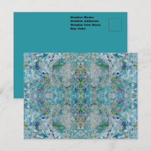 Unique Modern One Of A Kind Abstract Art Design Postcard