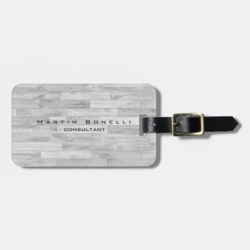 Unique Modern Parquet Minimalist Plain Luggage Tag