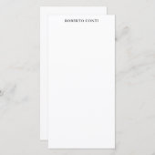 Unique Modern Plain Minimalist (Front/Back)