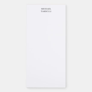 Unique Modern Plain Minimalist Magnetic Notepad