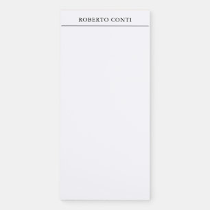 Unique Modern Plain Minimalist Magnetic Notepad