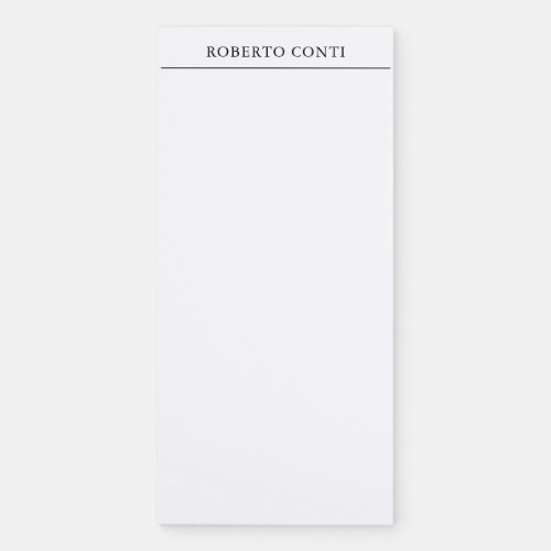 Unique Modern Plain Minimalist Magnetic Notepad