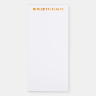 Unique Modern Plain Minimalist Magnetic Notepad
