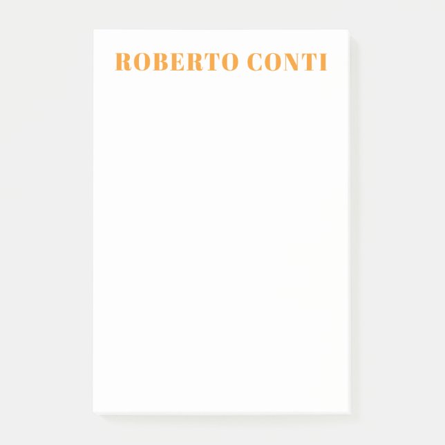 Unique Modern Plain Minimalist Post-it Notes (Front)