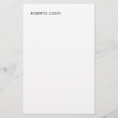 Unique Modern Plain Minimalist Stationery