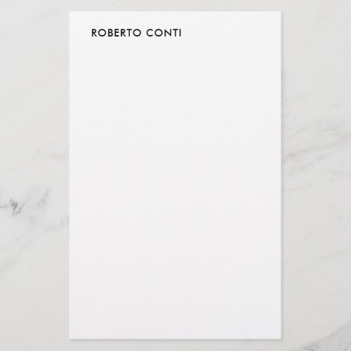 Unique Modern Plain Minimalist Stationery