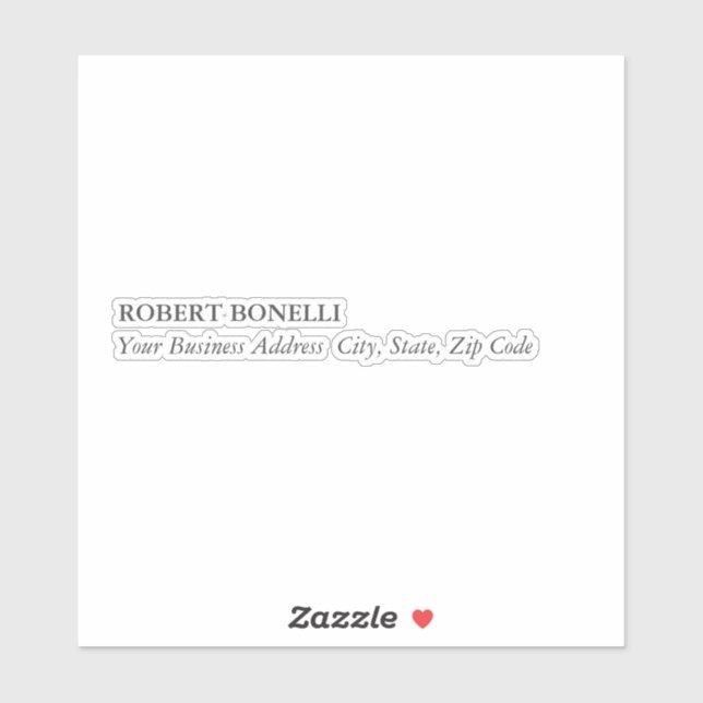 Unique Modern Platinum Grey Stylish Minimalist Sticker (Sheet)