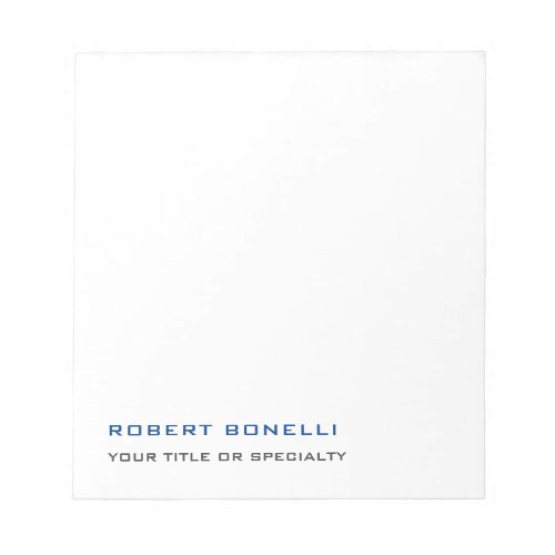 Unique Modern Premium Pearl Minimalist Notepad