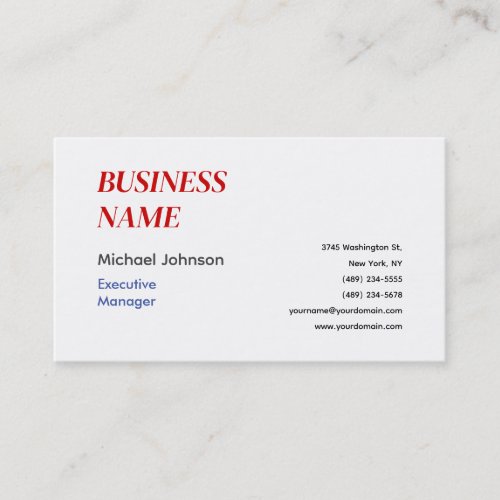 Unique modern professional design business card