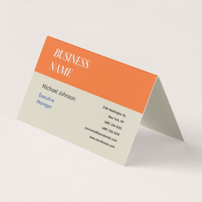 Unique modern professional design business card (Front)