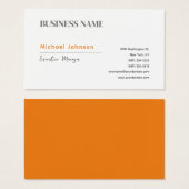 Unique modern professional minimalist profile card (Front & Back)