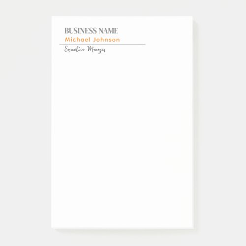 Unique modern professional minimalist profile post_it notes