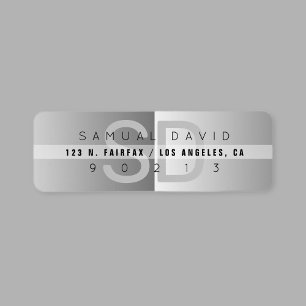 Unique Modern Return Address Label