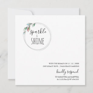 Unique Modern Scandinavian Christmas Invitation