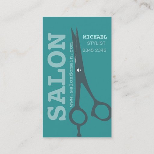 Customizable Unique  Modern Scissors Business Card