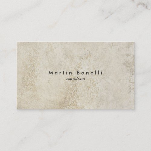 Unique Modern Stone Wall Minimalist Plain Simple Business Card