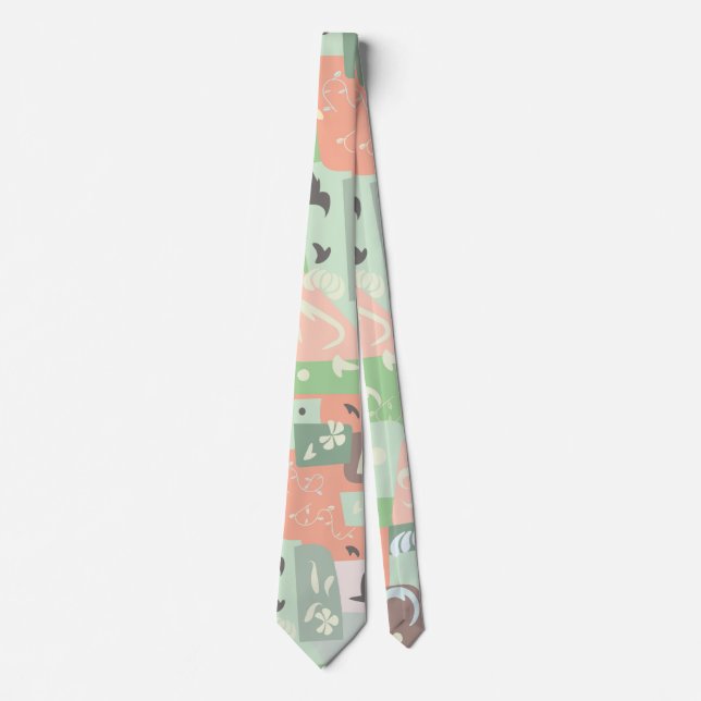 Unique Modern Stylish Abstract Neck Tie (Front)