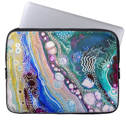 Unique Modern Stylish Chic Colorful Tribal Pattern Laptop Sleeve