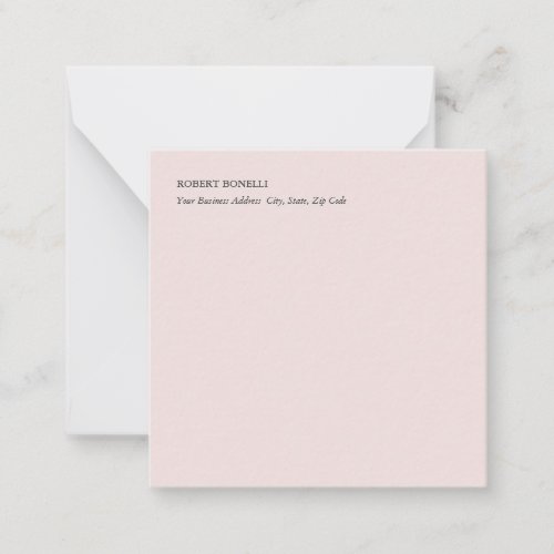 Unique Modern Stylish Minimalist Note Card