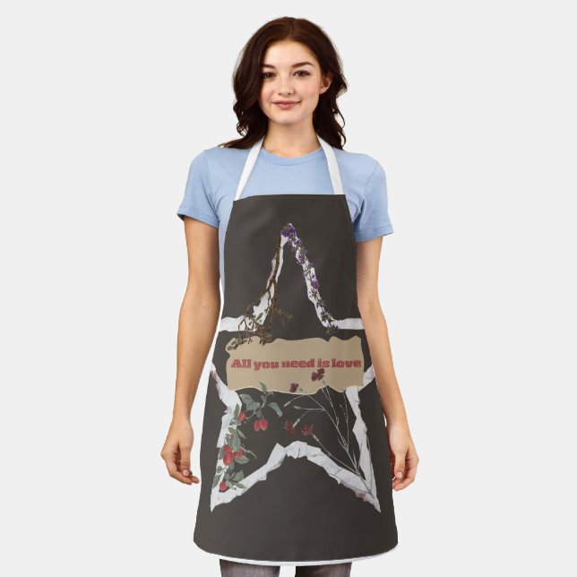 unique, modern take on a classic message apron (Worn)