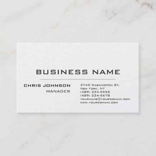 Unique modern trendy professional business card