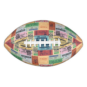 Unique modern vintage rustic cenima tickets football