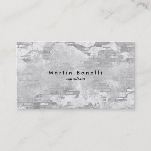 Unique Modern Wall Minimalist Plain Simple Business Card