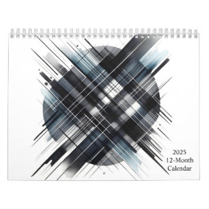 Unique Modern Watercolor Abstract Art 2025 Calendar