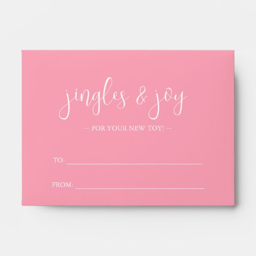 Unique Money Envelope Pink  Poinsettia