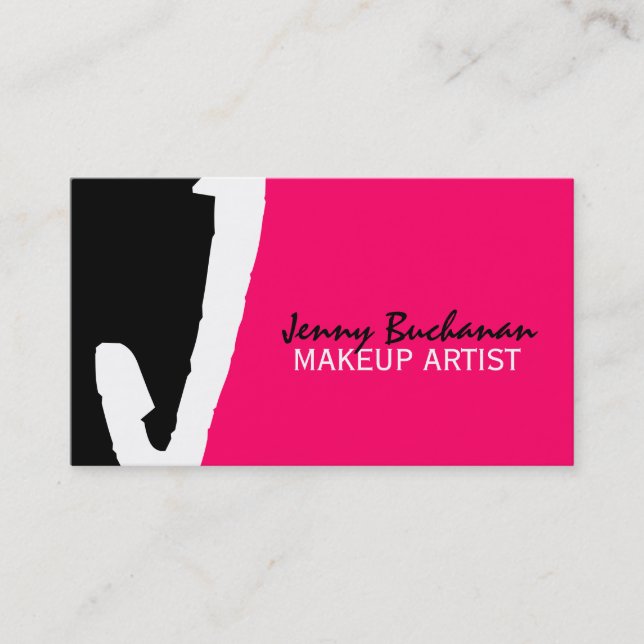 Unique Monogram Business Cards (Front)