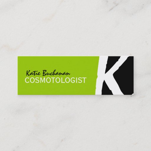 Customizable Unique Monogram Business Cards