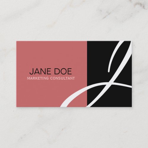 Unique Monogram Business Cards