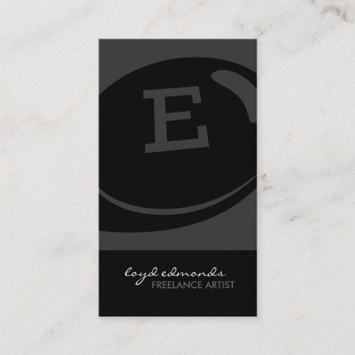 Customizable Unique Monogram Business Cards