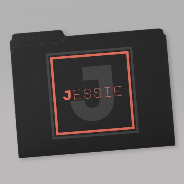 Unique Monogram File Folder (Creator Uploaded)