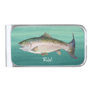 Trout Recycled Metal Money Clip