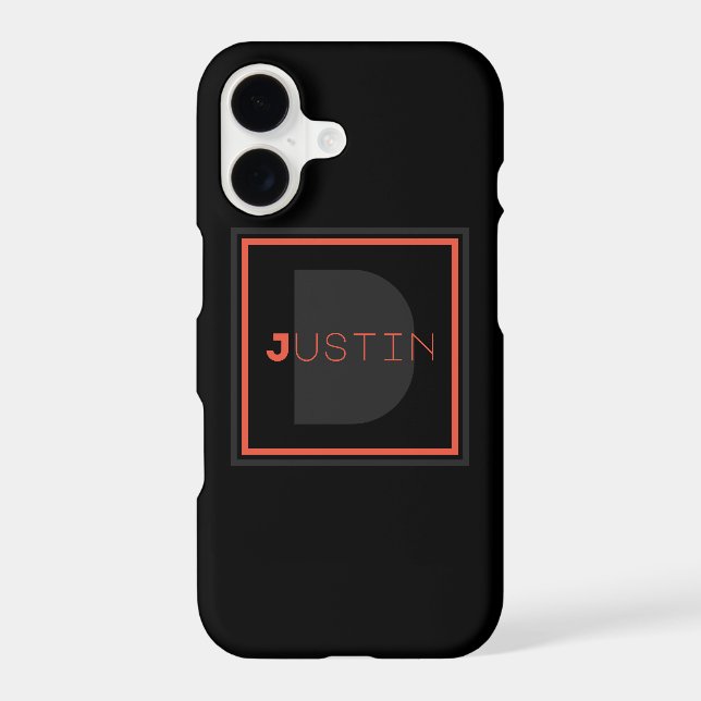 Unique Monogram Iphone Case (Back)