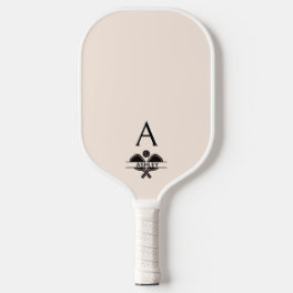 Unique Monogram Name Blush Pinkblush Pickleball Paddle