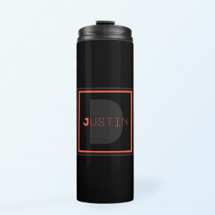 Unique Monogram Thermal Tumbler