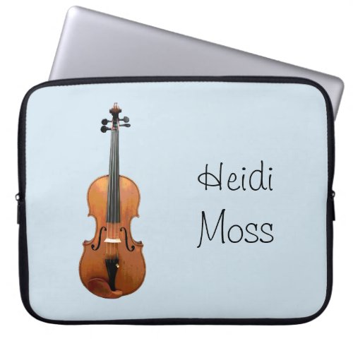 Unique Monogram Violin Orchestra Laptop Sleeve