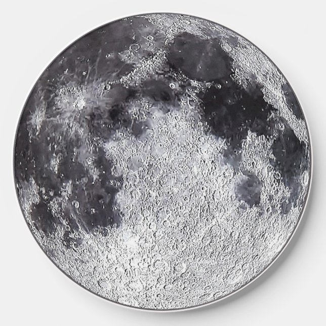 Unique Moon image wireless Charger (Front)