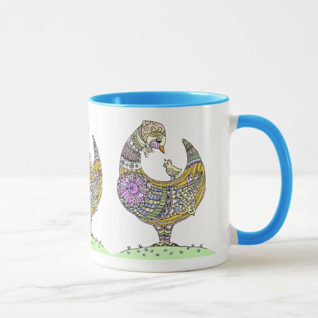 Unique Mother Hen mug. Mug (Right)