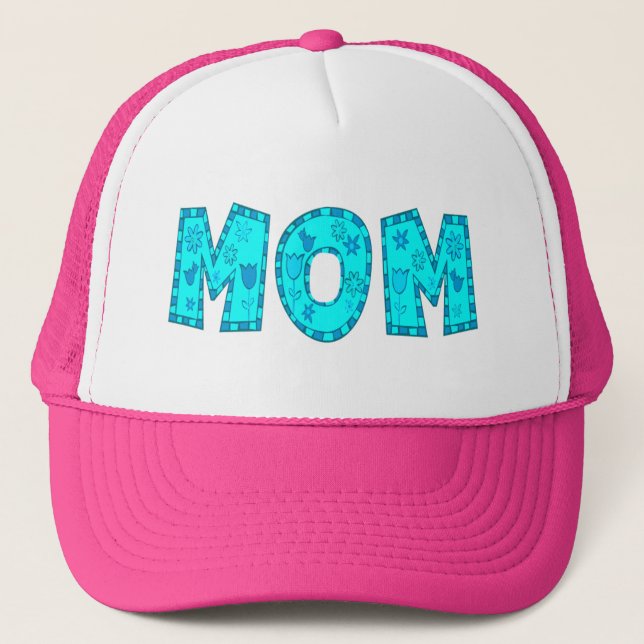 Unique Mothers Day Gifts Trucker Hat (Front)