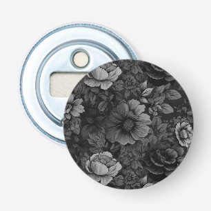 Unique Muted Colors Vintage Floral Print Bottle Opener