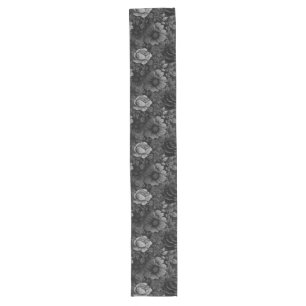Unique Muted Colors Vintage Floral Print Long Table Runner