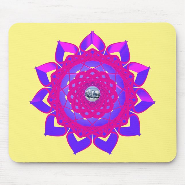 Unique Mystical Design Mouse Pad (Front)