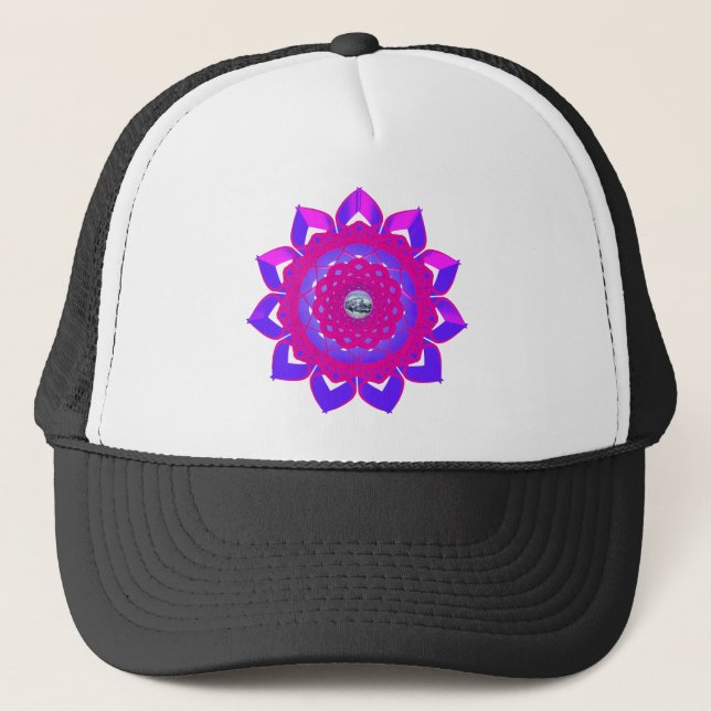 Unique Mystical Design Trucker Hat (Front)